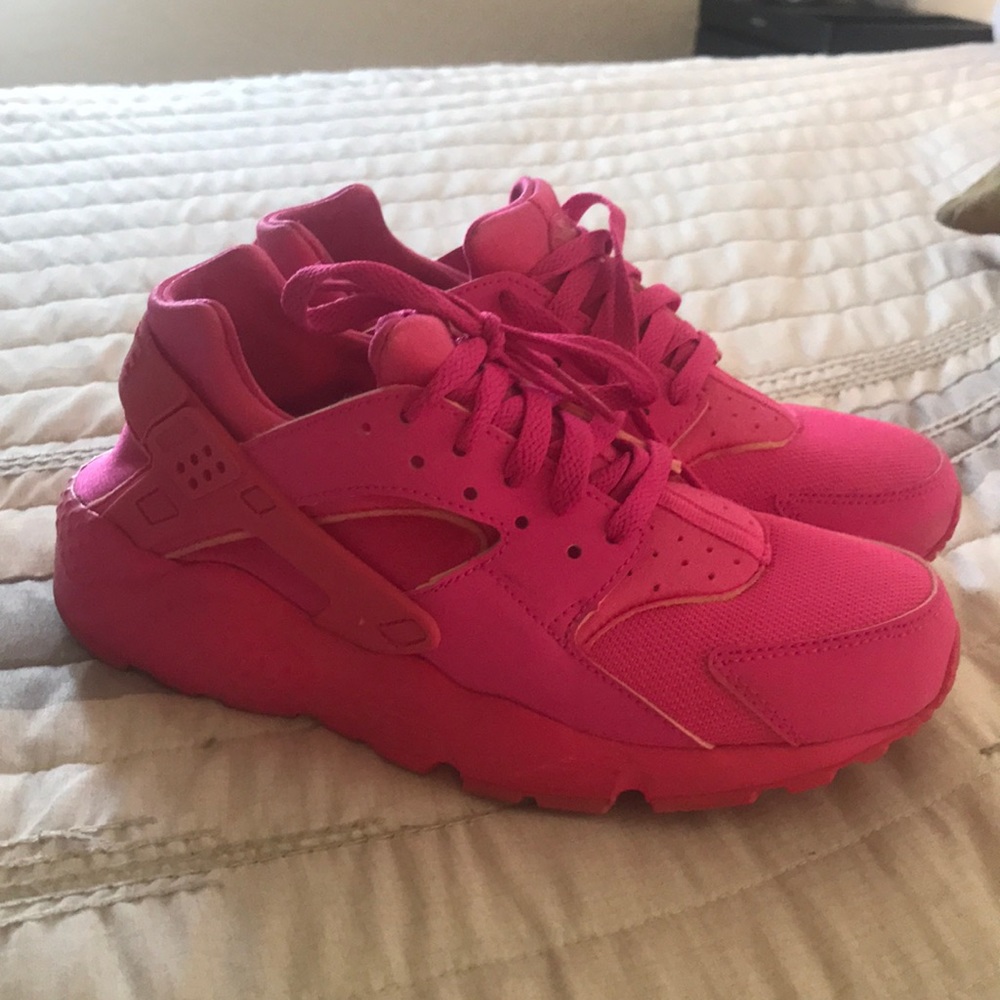 Nike huarache in pink wore one